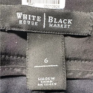 White House Black Market Black Embellished Crystal Button Ankle‎ Pants Womens 6 thumbnail 3