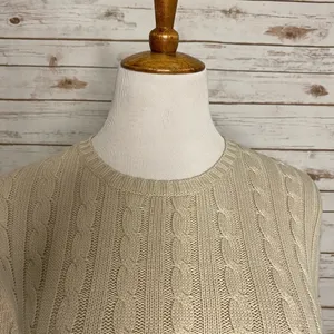 L.L. Bean 100% cotton cable thumbnail 2
