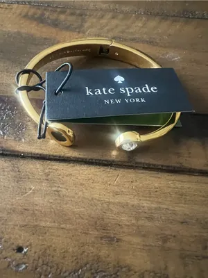 Brand New, Kate Spade, Spot The Spade Open Hinge Bangle thumbnail 2