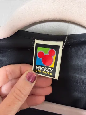 Vintage Disney Mickey Vest Leather Suede front thumbnail 4
