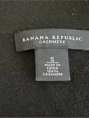 Banana Republic Black Cashmere Cropped Bolero Cardigan Sweater thumbnail 3