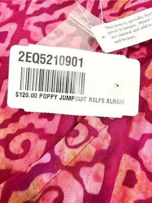 Soft Surroundings Poppy Wide Leg Jumpsuit Rosella Pink Fuchsia Boho Coastal thumbnail 12