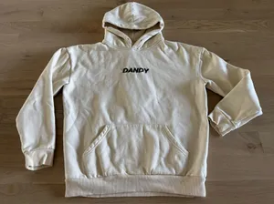Dandy Worldwide "I Need Space" graphic hoodie cream MEASUREMENTS thumbnail 1