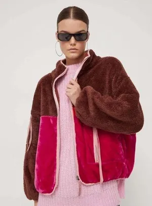Marlene Sherpa Fuzzy Fur Jacket Size Medium NWT thumbnail 1