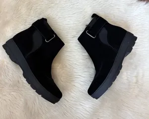 Suede Black Ankle Boots. Brand is Easy Spirit thumbnail 1