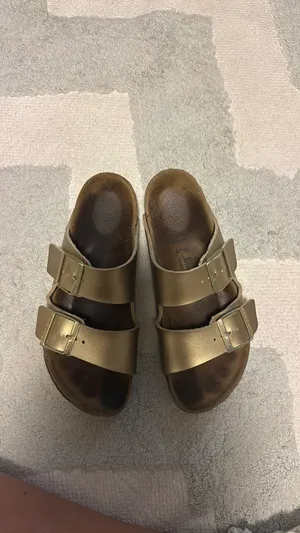 Gold Birkenstock Sandals thumbnail 3