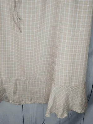 American Eagle Plaid Mini Boho Cottagecore Casual Prairie Peasant Sundress thumbnail 5