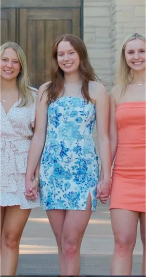 Hello Molly Mini Dress Blue thumbnail 1