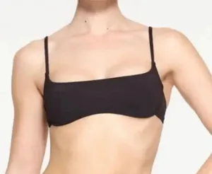 SKIMS Bikini Swim Top Micro Scoop Onyx thumbnail 1