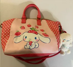Loungefly Sanrio Hello Kitty & Friends Cinnamoroll Strawberries Satchel Bag thumbnail 1