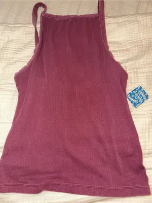 NWT NEW Free People Intimately Free Ribbed Set Up Tank Top size M thumbnail 2