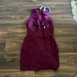 Mistress Rocks Influence Aubergine Dress thumbnail 3