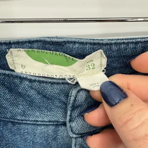 Anthropologie High-Rise Wide Leg‎ Flare Jeans | Size 32 thumbnail 8