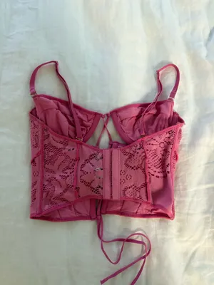 Urban Outfitters Pink Corset Top thumbnail 2