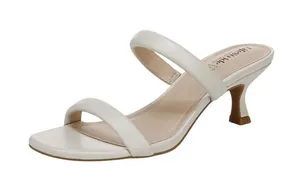 NWT Lifestride Heel Open Toe Slip-On Double Strap Sandals Bone Off White 5.5M thumbnail 1