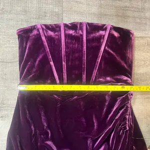 LULUS Glamorous Celebrations Dark Purple Velvet Strapless Tulip Dress thumbnail 8