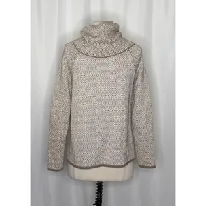 TOMMY BAHAMA Wool Blend Cowl Neck Sweater‎ Coastal Geometric Raglan Knit Small thumbnail 8