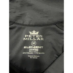 Peter Millar Sweater Womens Medium Long Sleeve High Neck 1/4 Zip‎ Logo Web.com thumbnail 4