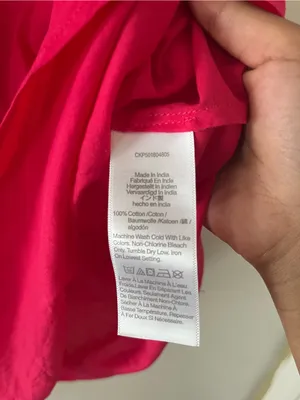 Madewell Hot Pink 100% Cotton Slip Mini Dress Medium Summer Lingerie thumbnail 5