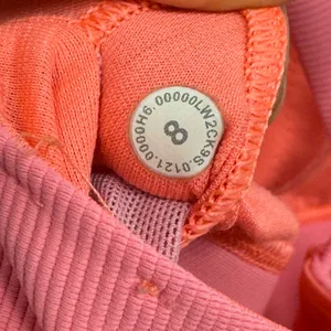 Lululemon Energy Bra High Neck Longline Ribbed Hot Pink W2CKSS Size 8 Athleisure thumbnail 6