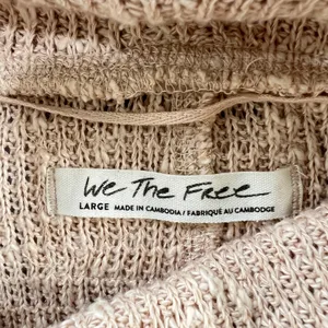Free People We The‎ Free Tommy Turtleneck Sweater Toasted Almond Large Slouchy L thumbnail 4