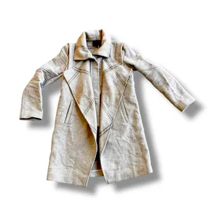 Intermix Taupe Wool Draped Waterfall Coat Size Small thumbnail 3
