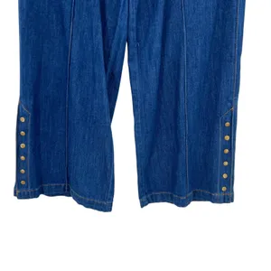Anthropologie Pilcro High-Rise Cropped Wide-Leg Jeans Snap Hem Size‎ 29 thumbnail 7