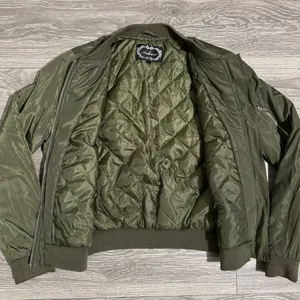 Ambiance Outerwear Woman Army Green Puffer Zip‎ Up Jacket Size Large Pocket thumbnail 10