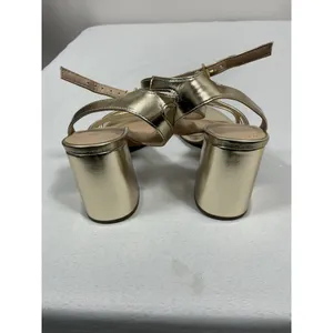Womans NWOT Charle By Charles David Rheanna Strappy Sandals 8.5 M Gold Heel thumbnail 5