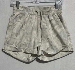 lululemon athletica Beige Camo Athletic Drawstring Shorts thumbnail 1