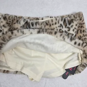 ROMWE Leopard Print Grunge Punk Spring Carnival Fluffy Mini Skort‎ Y2K Size L thumbnail 6