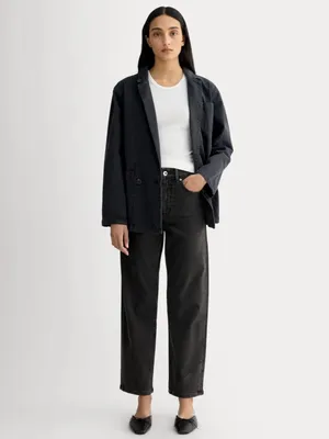 Everlane The Way High Rise Jeans Womens 29 Black Organic Cotton Relaxed Straight thumbnail 8