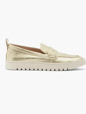 NEW $145 VIONIC Uptown Hybrid Penny Loafer GOLD thumbnail 4