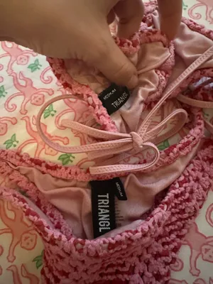 Triangl Bikini Pink Crochet thumbnail 2