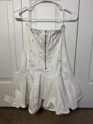 Wild Fable Target Jean dress strapless thumbnail 3