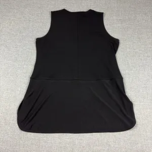 Lauren Ralph Lauren Tank Tunic Womens L Black Round Neck Sleeveless Jersey Top thumbnail 9