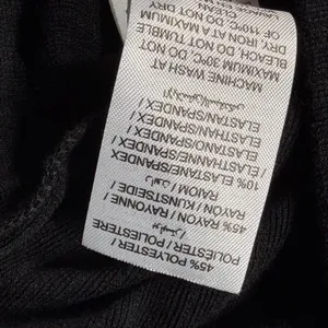 Edikted Women’s Black Ribbed Turtleneck Long Sleeve Top Size Medium thumbnail 4
