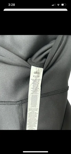 Alo NWT AIRLIFT HIGH-WAIST Airlift Black Leggings XS Full Length thumbnail 4