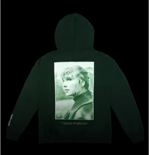 Taylor Swift Green Folklore Hoodie thumbnail 4