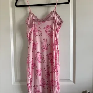 wild fable Pink Floral Lace-Trim Slip Chemise thumbnail 4