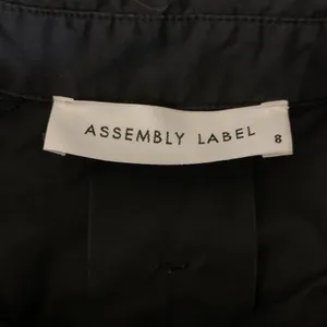 ASSEMBLY LABEL Black Cotton Shirt Dress Minimalist Button‎ Front Long Sleeve 8 thumbnail 4