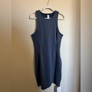 Lululemon Ribbed Softstreme Slim-Fit‎ Tank Dress Size 12 True Navy NEW thumbnail 4