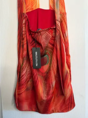 Red Halter Mini Dress Size 2 thumbnail 11