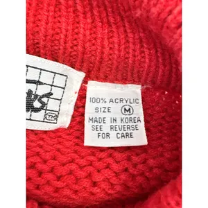 Knitworks Christmas Sweater Womens Medium Red Green Ugly Holiday Tree Vintage thumbnail 7