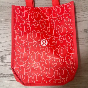 Lululemon Red Small Tote Bag Button Closure thumbnail 1