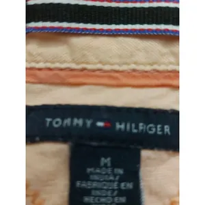 Tommy Hilfiger Plaid Orange/White Button Down Shirt M Classic Preppy Academia thumbnail 6