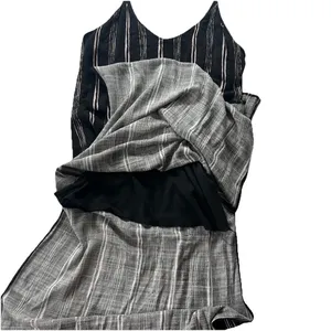 Vintage Women’s Striped Midi Slip Dress S Resortwear Vacation Minimalist Beach thumbnail 3