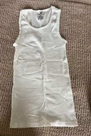 White tank top. Size M #vest #summer thumbnail 1