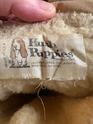 Vintage Hush Puppies tan women's winter boots suede crepe sherpa-lined size 8 thumbnail 3