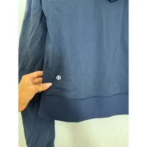 Lululemon Street To Studio Jacket Size 6 Navy Lightweight Hoodie Zip Up thumbnail 11